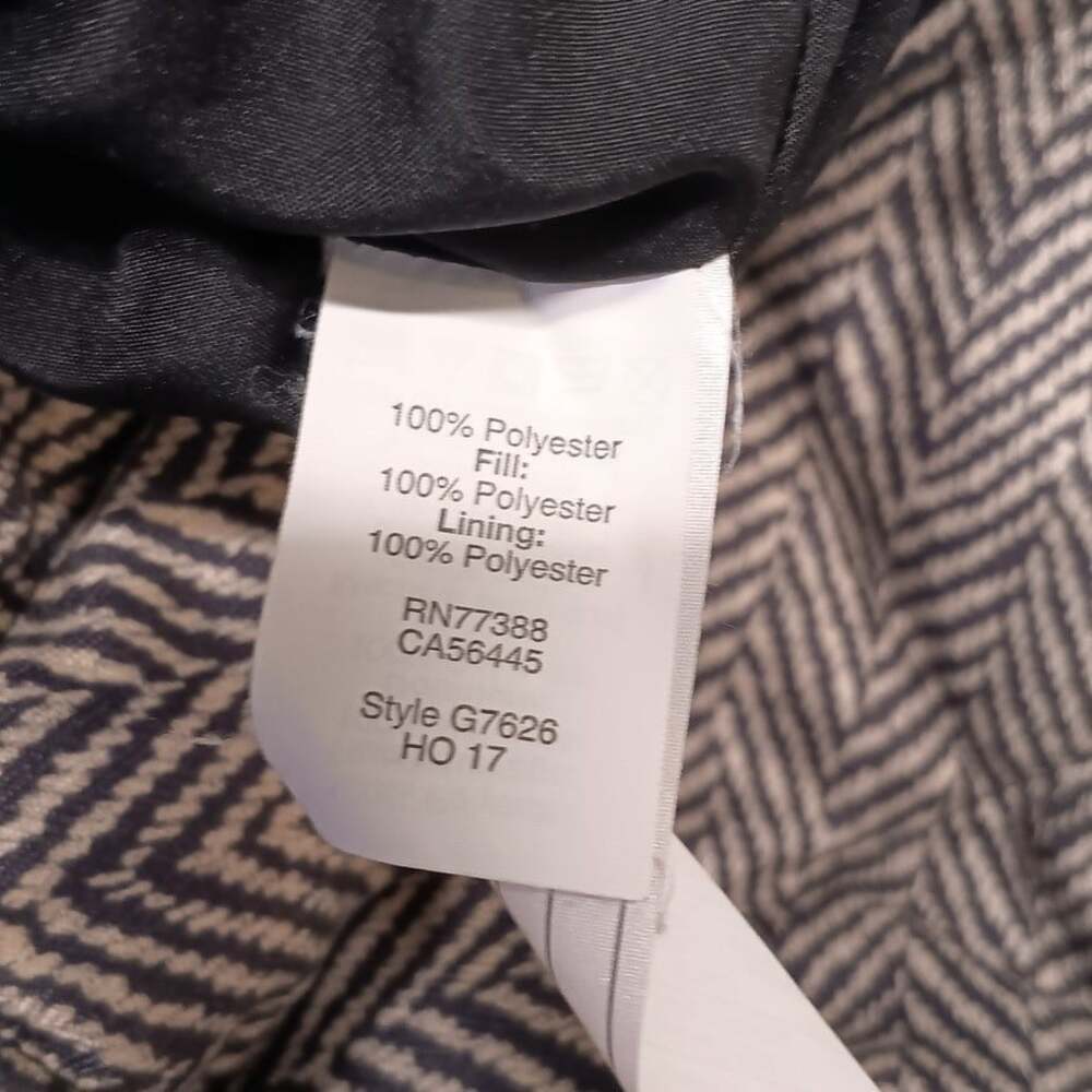 J. Crew Women's Black Herringbone Excursion Down Puffer Quilted Vest Size S - Picture 6 of 6